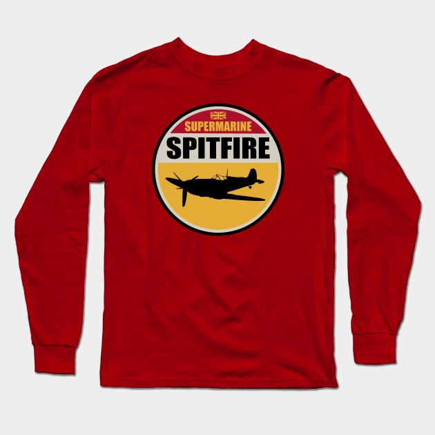 Supermarine Spitfire Long Sleeve T-Shirt by Billy Goat TP